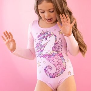 Vestido de baño para niña - Entero Sirena Rosa